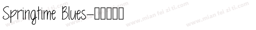 Springtime Blues字体转换